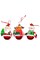 Christmas Ornament - Glossy Gingerbread Snowman. Wizardi Festive Decoration F07-N2-14-E2504B